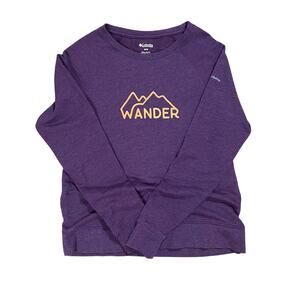 Columbia Wander crew neck Sweater size M Medium purple